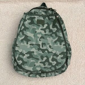 Ame & Lulu tennis backpack bag green camo NWOT